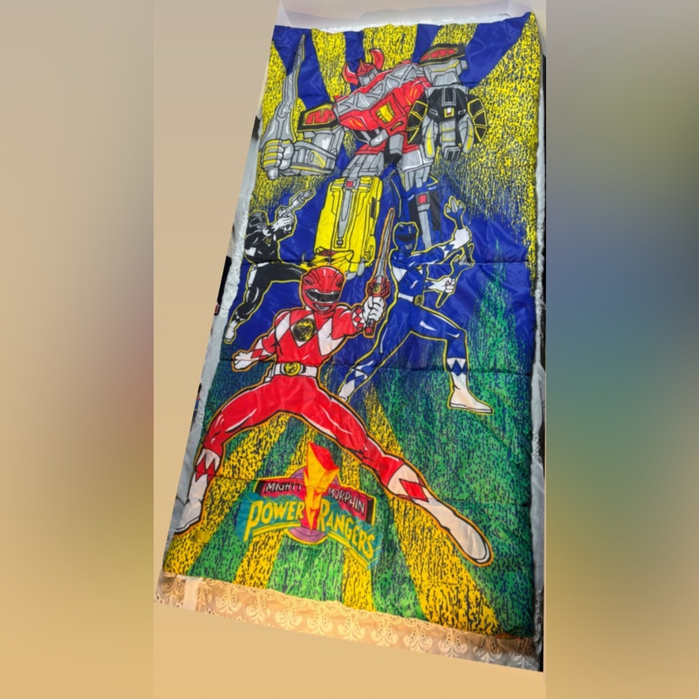 Vintage 1994 Mighty Morphin Power Rangers sleeping bag! New Like Condition!